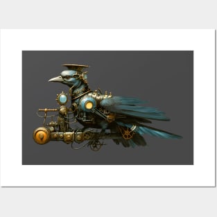 Steampunk Bird Posters and Art